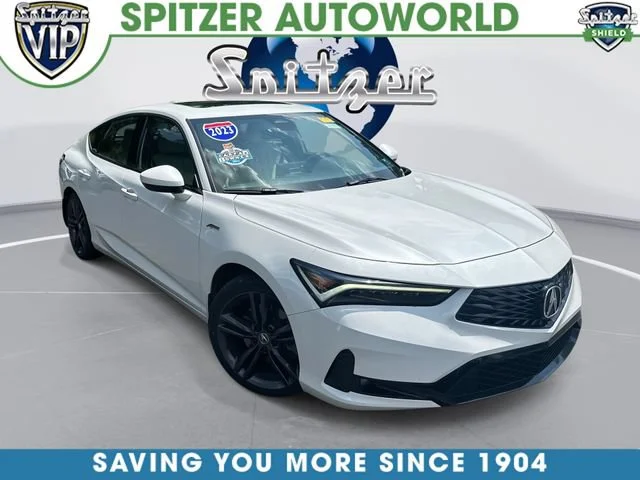 Used 2023 Platinum White Pearl Acura A-SPEC image 27