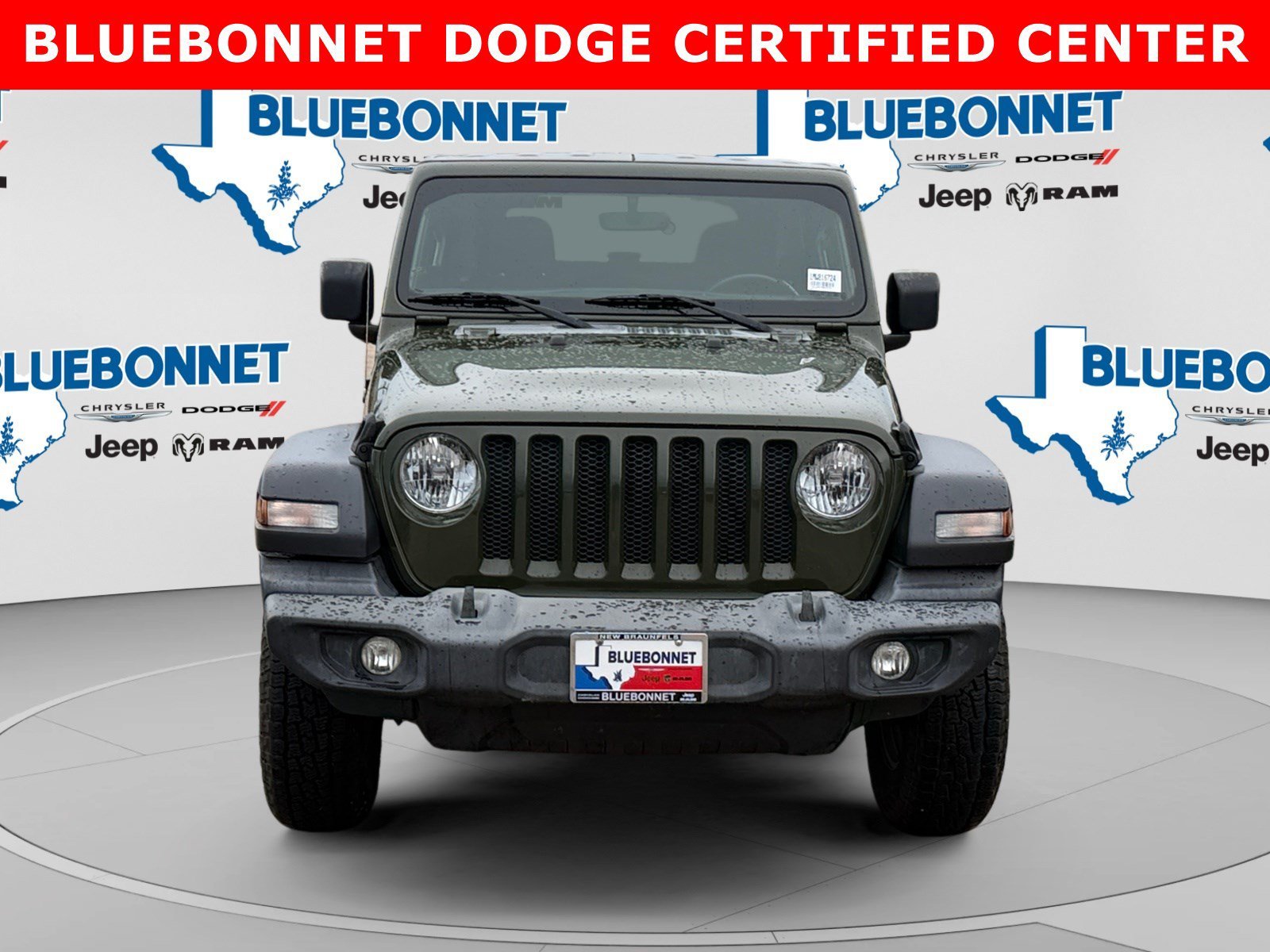 Used 2021 Sarge Green Clearcoat Jeep Sport S image 2