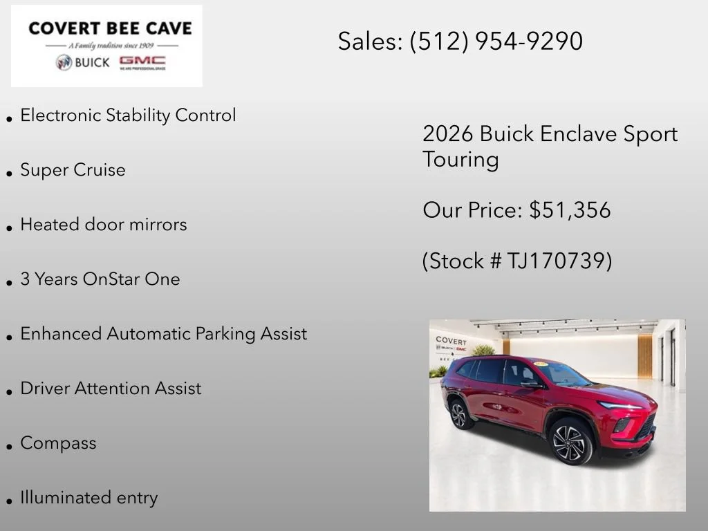 New 2026 Cherry Red Tintcoat Buick Sport Touring image 25