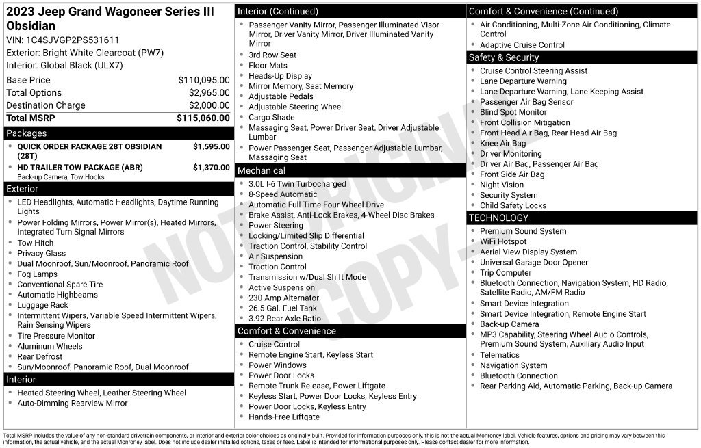 Used 2023 White Jeep Series III image 2