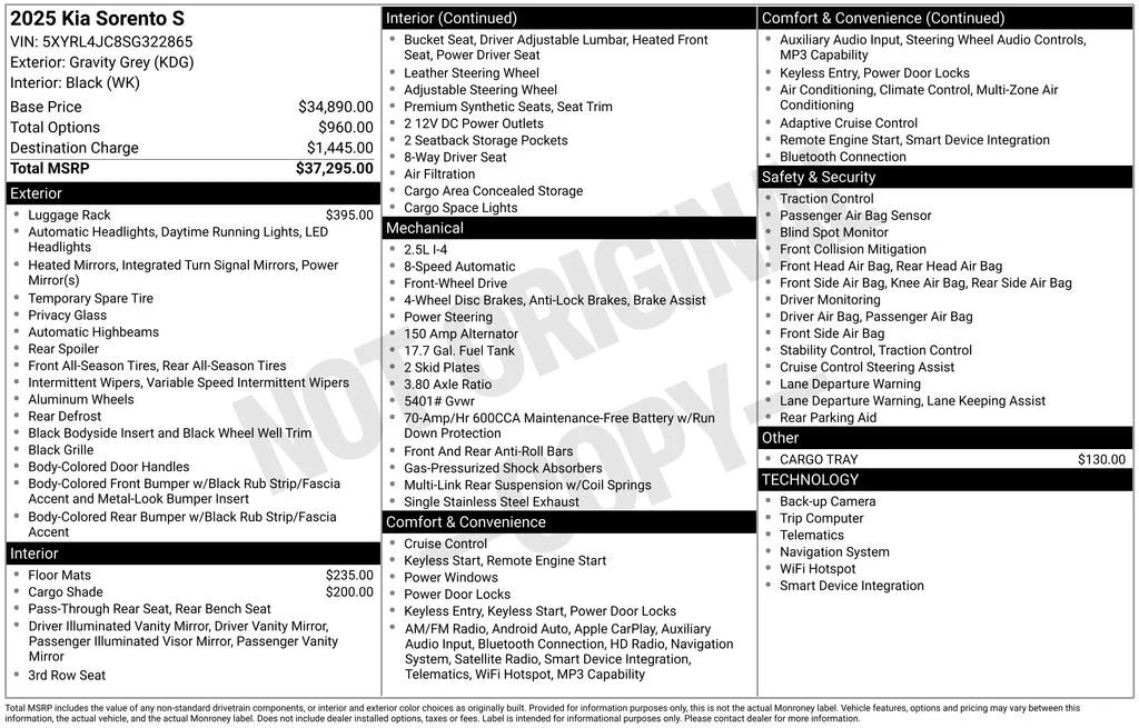 Used 2025 Gray Kia S image 33