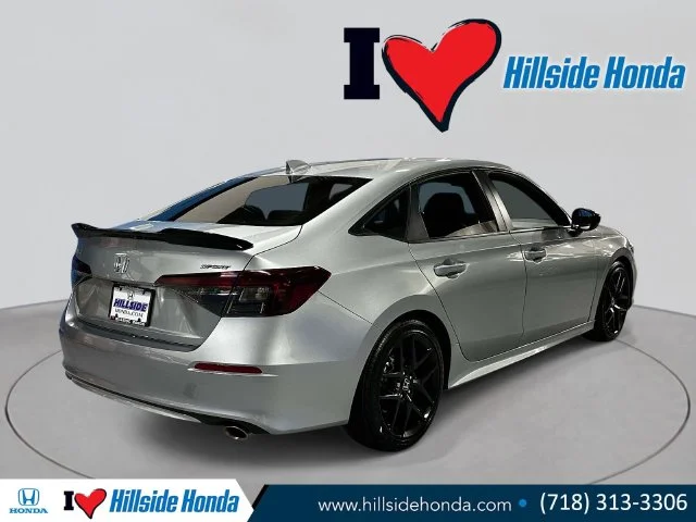 Certified Used 2025 Solar Silver Metallic Honda 4D SPORT image 5