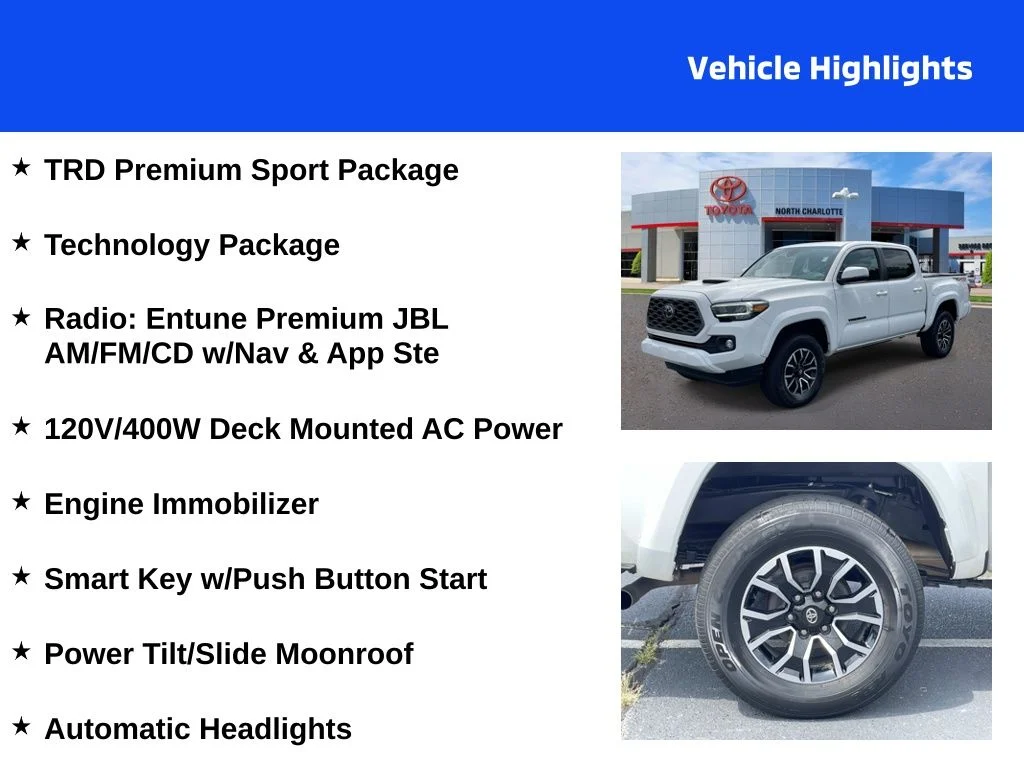 Certified Used 2022 White Toyota TRD Sport image 4