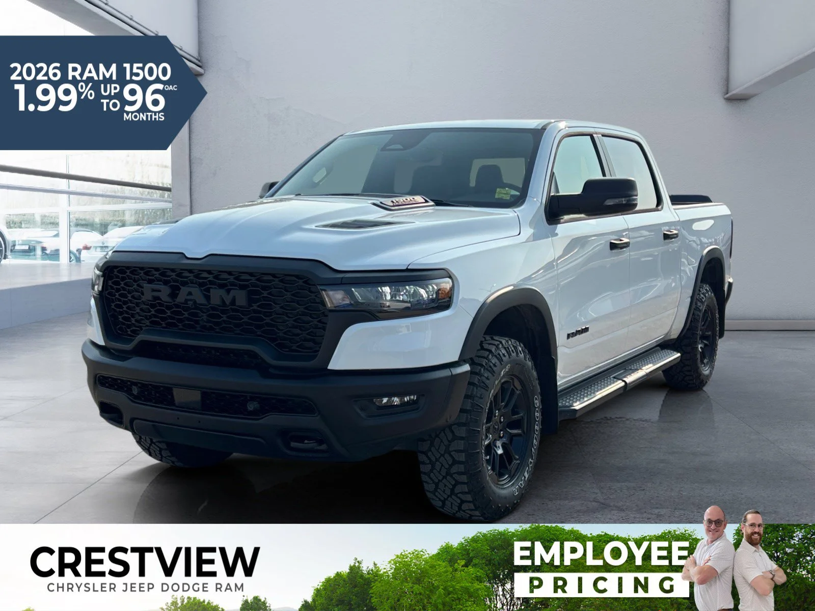 New 2026 Bright White Ram Rebel image 1