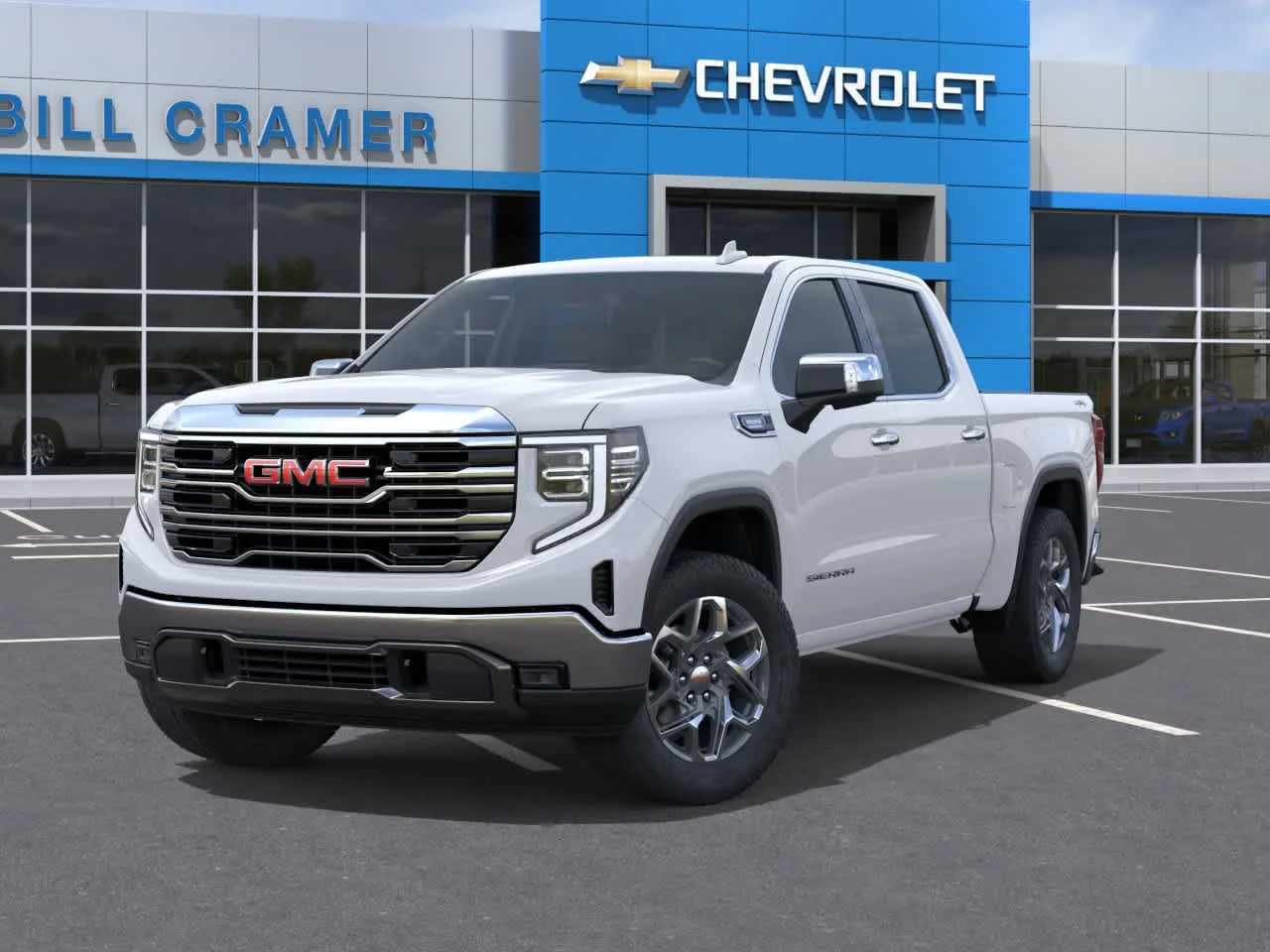 New 2026 Glacier White Tricoat GMC SLT image 21