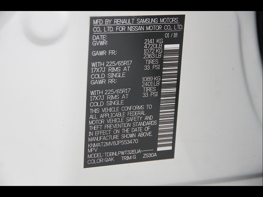 Used 2018 Glacier White Nissan S image 22