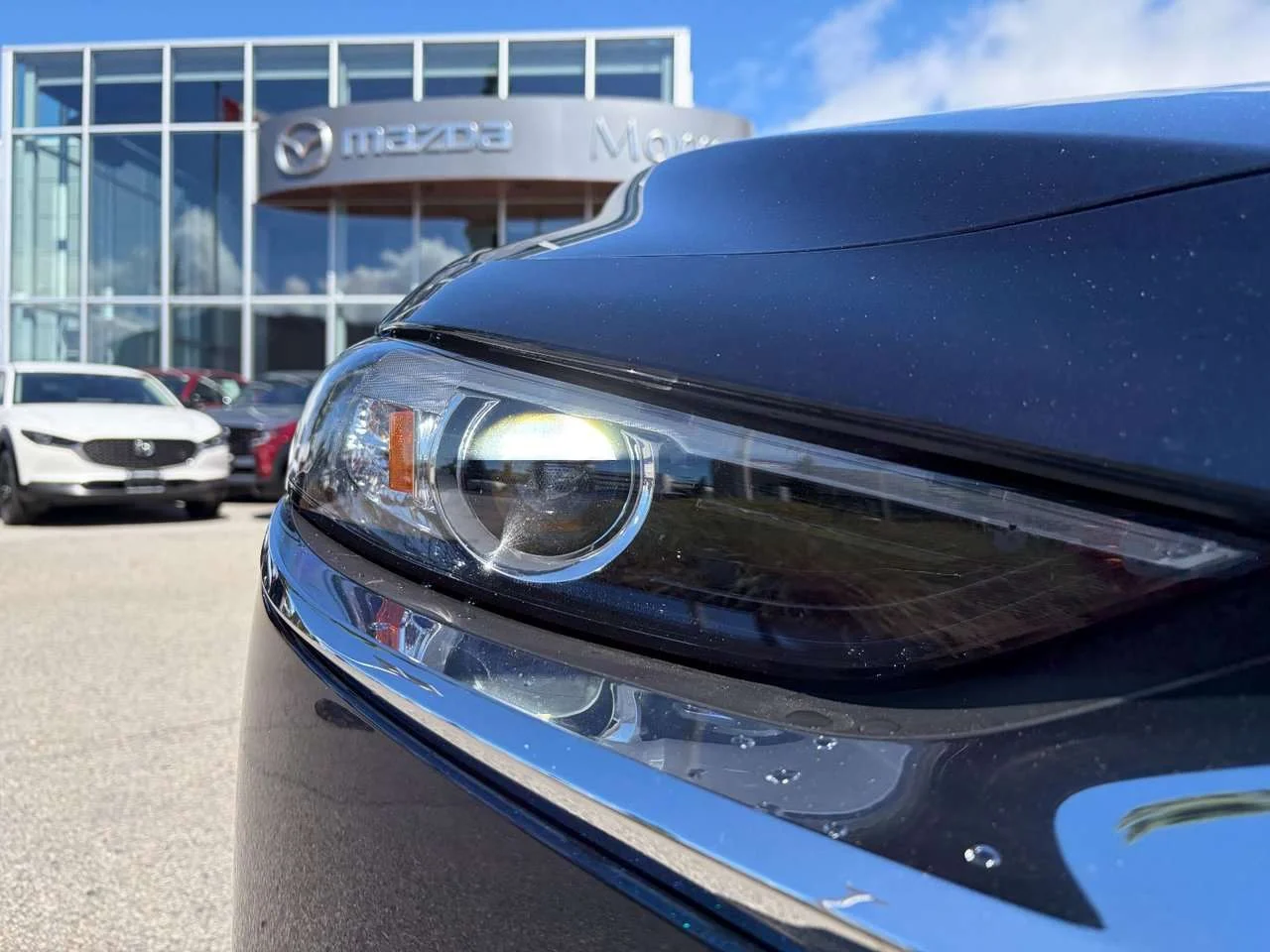Used 2021 Deep Crystal Blue Mica Mazda GS at Mazda3 GS Sedan! On sale. Financing available. Check it out image 3