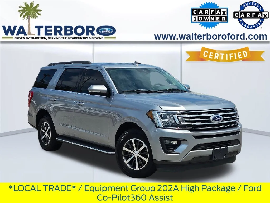 Used 2021 Iconic Silver Metallic Ford XLT image 1