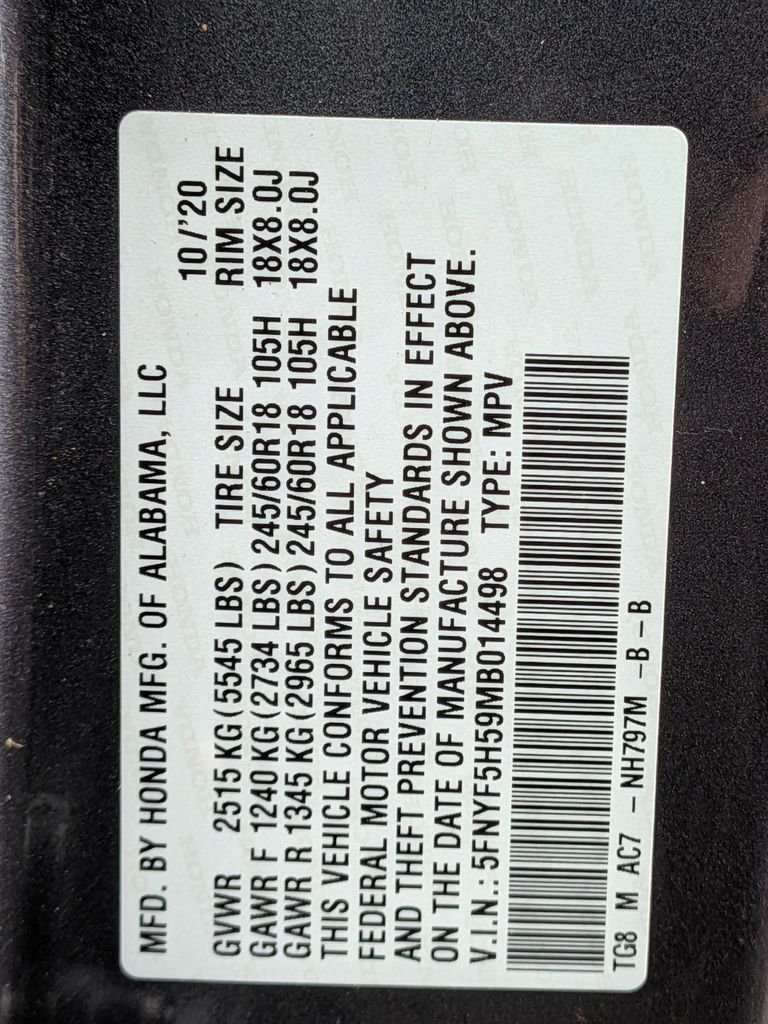 Used 2021 Gray Honda EX-L image 23