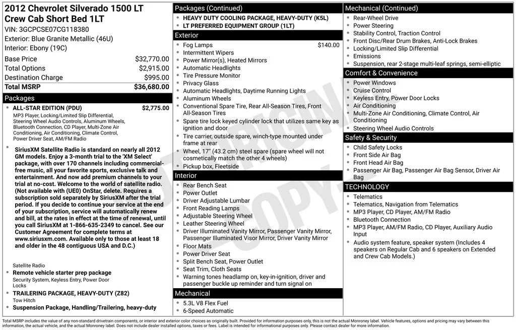 Used 2012 Gray Chevrolet LT image 8