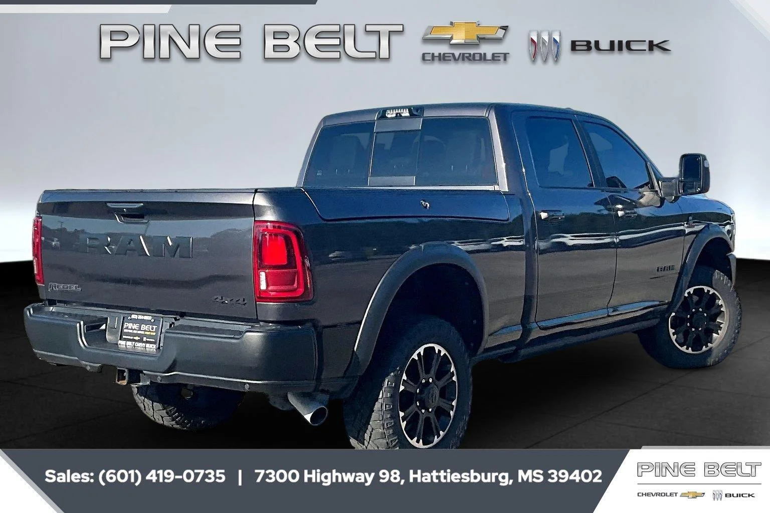 Used 2025 Granite Crystal Metallic Clearcoat Ram Rebel image 12