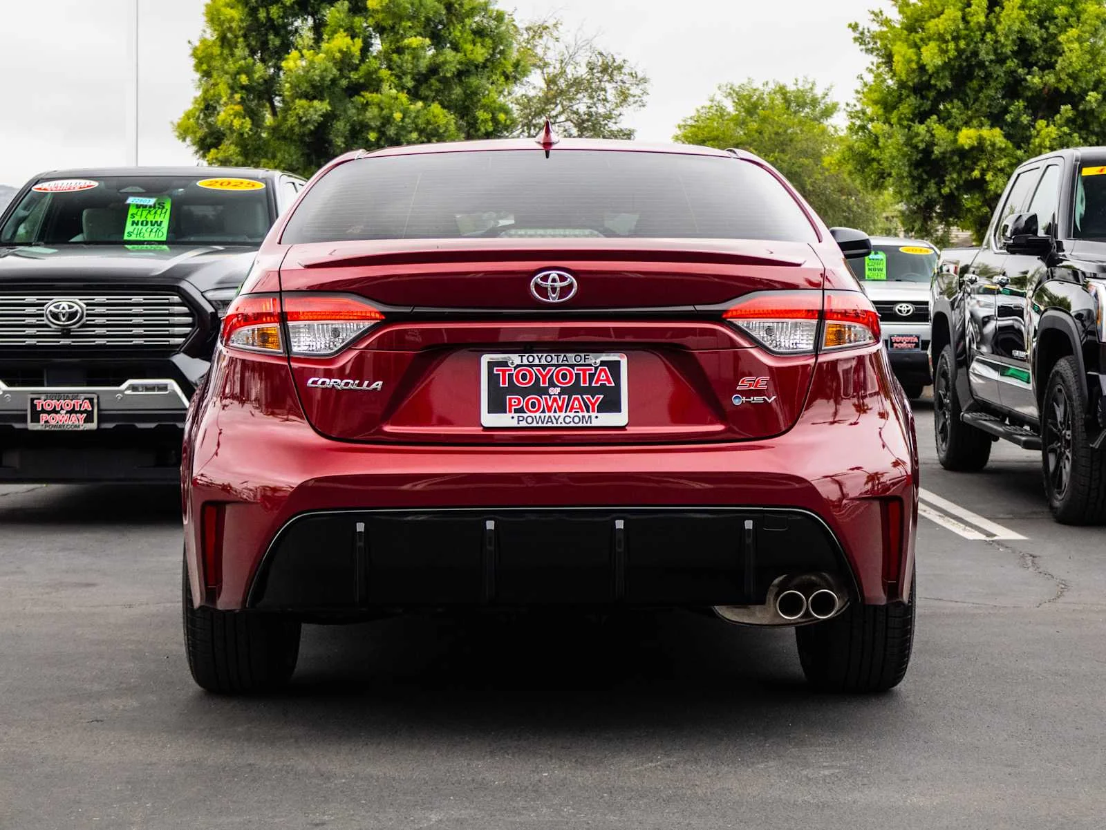 Certified Used 2026 Ruby Flare Pearl Toyota Hybrid SE image 11