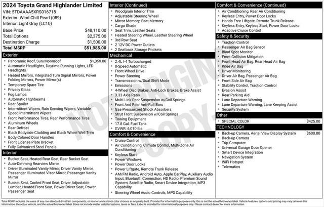 Certified Used 2024 WIND CHILL PEARL Toyota  image 8