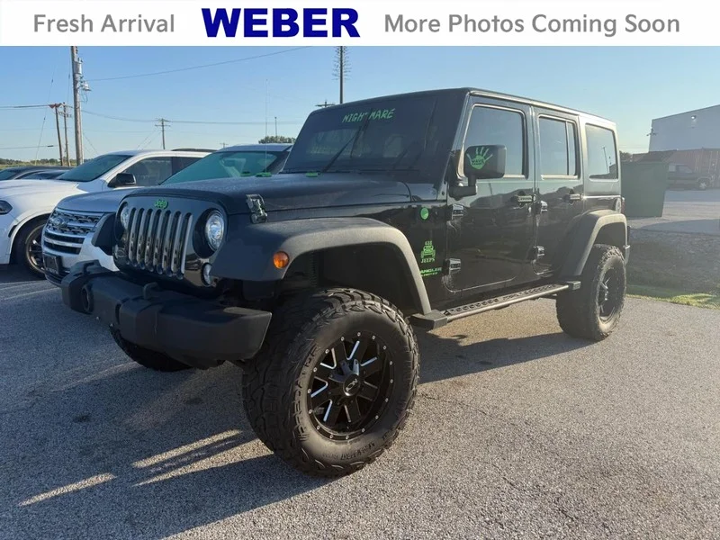 Used 2017 Black Clearcoat Jeep Sport 4x4 image 1