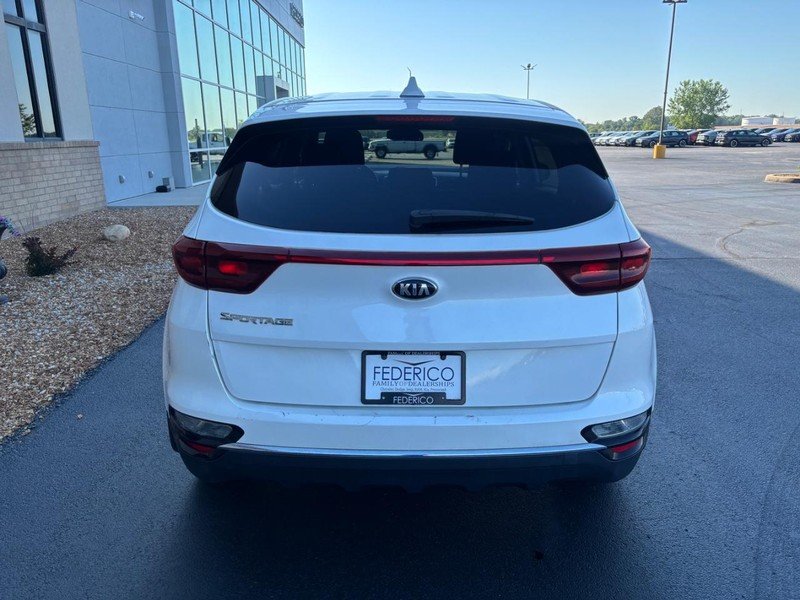 Used 2022 Snow White Pearl Kia LX FWD image 3