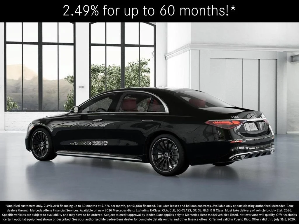 New 2026 Obsidian Black Metallic Mercedes-Benz S 580 image 72