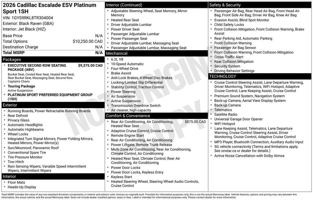 Used 2026 Black Cadillac Platinum Edition image 24