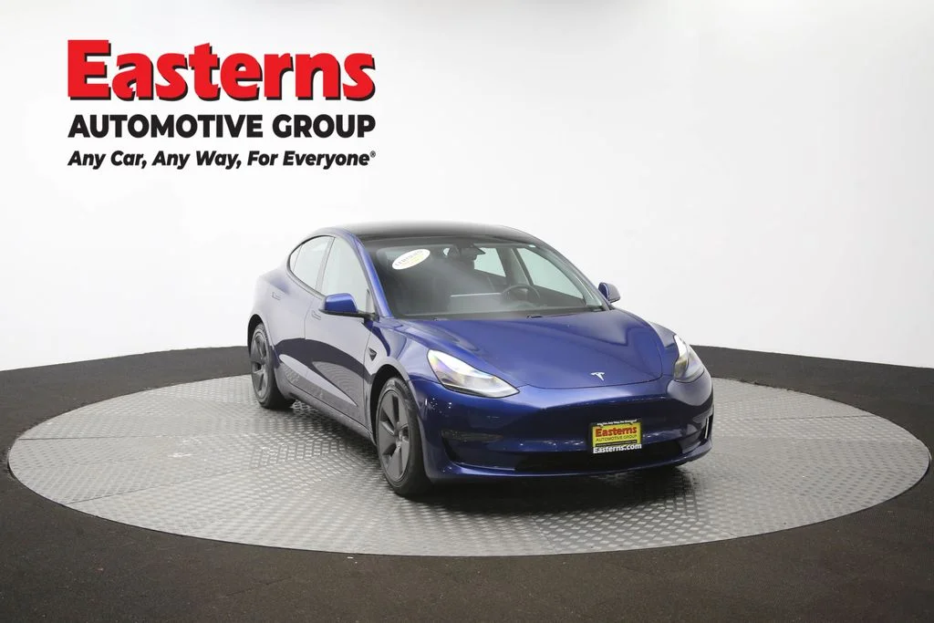 Used 2021 Blue Tesla Standard Range Plus image 45