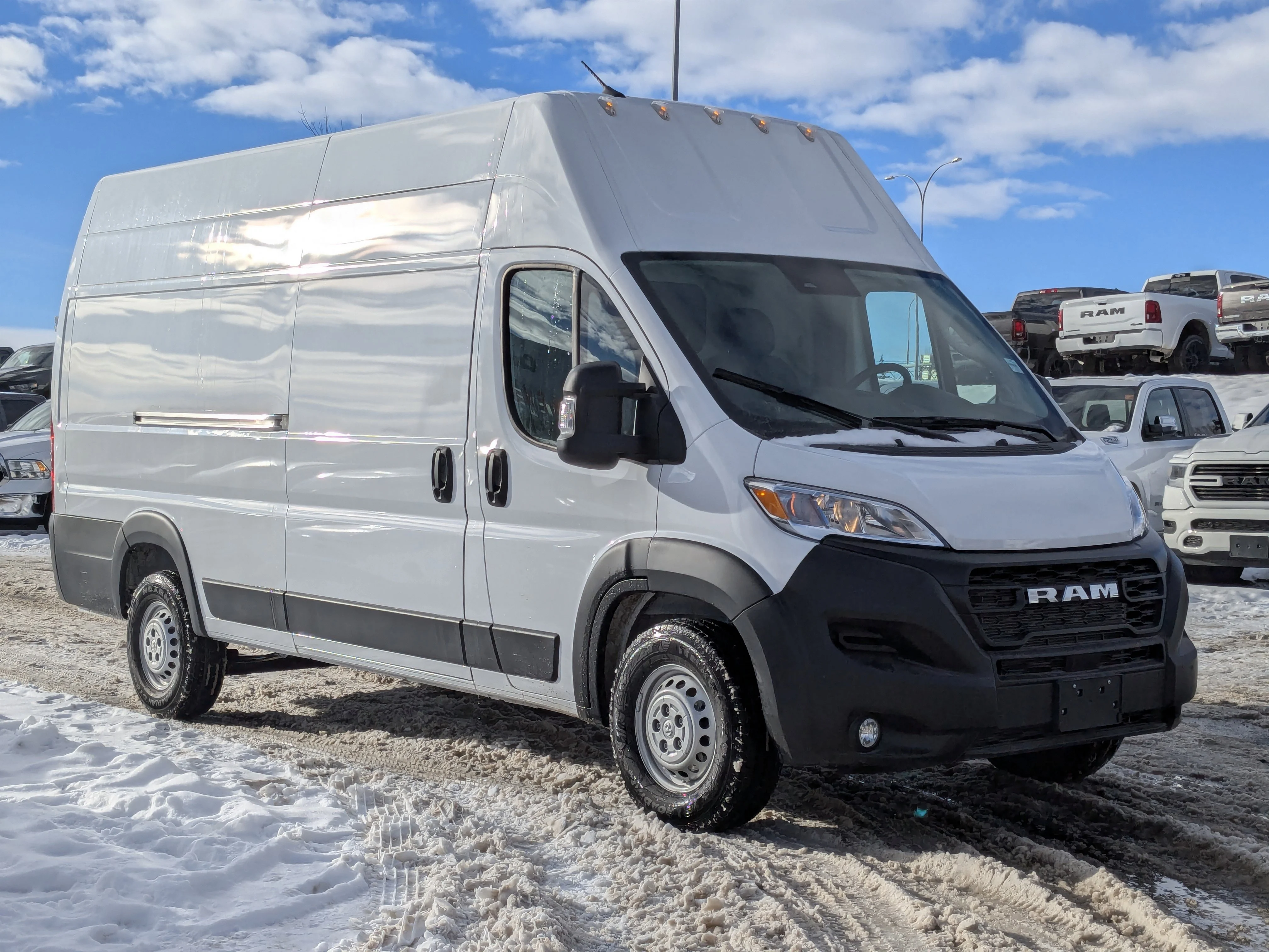 New 2026 White RAM Tradesman - - Super High Roof - Cargo Partition - Adaptive Cruise - Remote Start & tons more! image 2