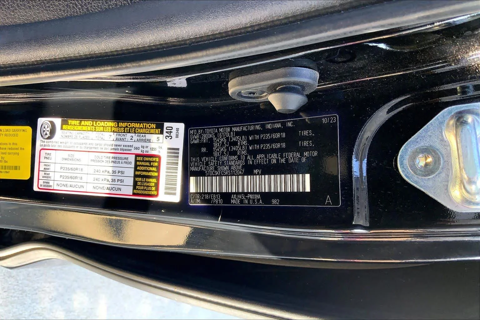 Used 2024 Midnight Black Metallic Toyota Woodland Edition image 34
