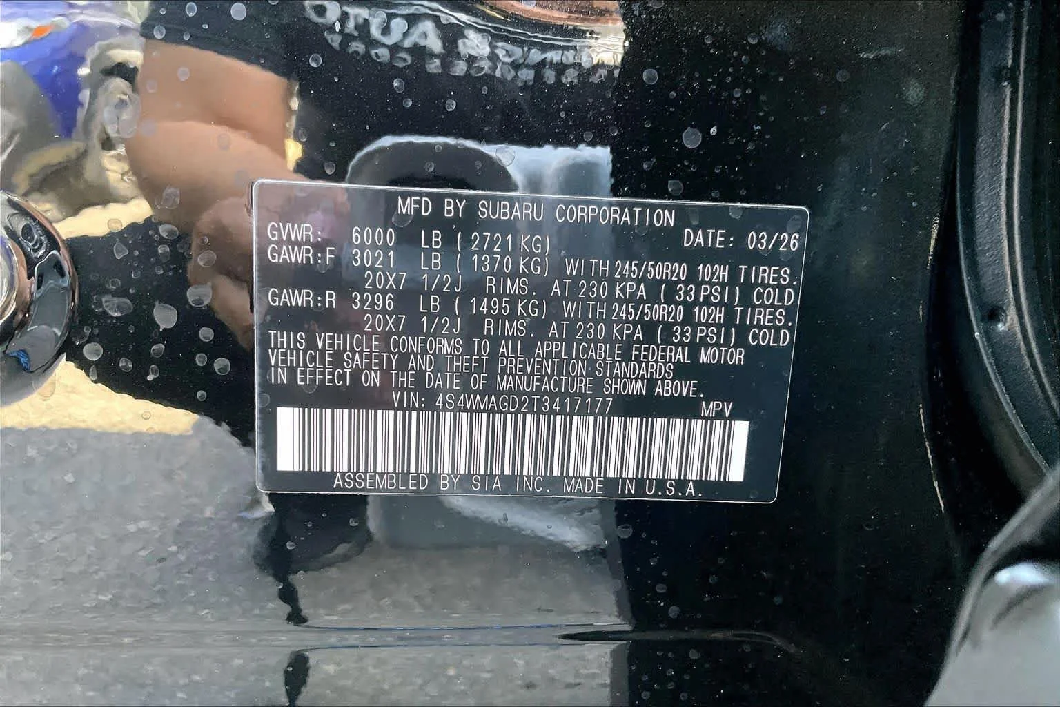 New 2026 Crystal Black Silica Subaru Limited image 22