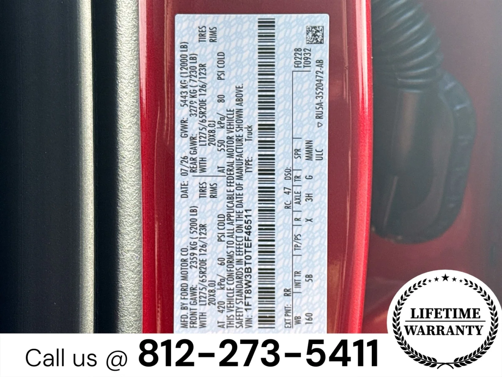 New 2026 Ruby Red Metallic Tinted Clearcoat Ford F-350® Lariat® image 32