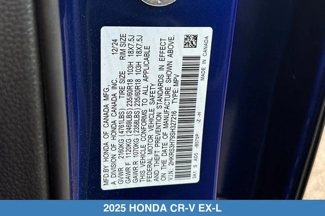 2025 Honda CR-V EX-L - Photo 33