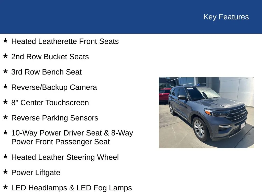 Certified Used 2021 Infinite Blue Metallic Tinted Clearcoat Ford XLT image 34