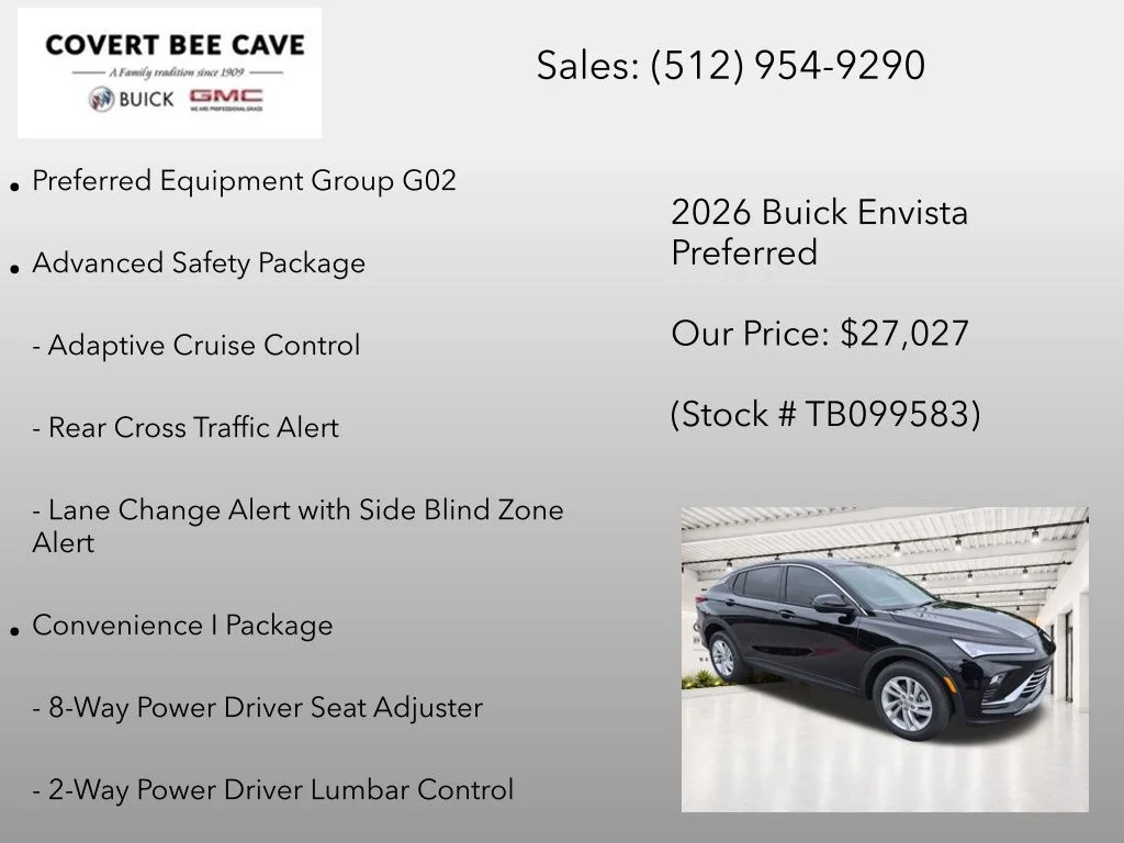 New 2026 Black Buick Preferred image 7