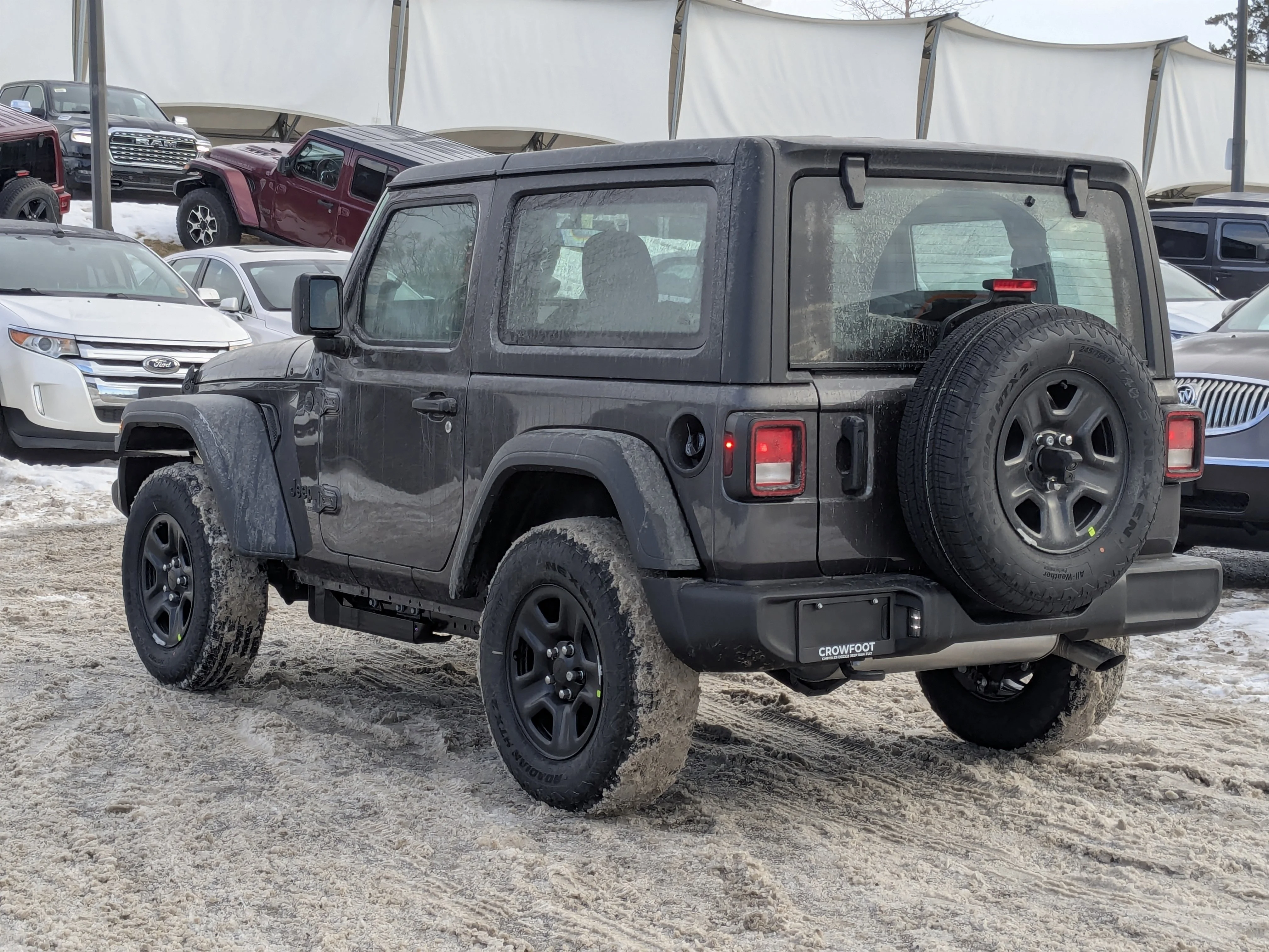 New 2026 Grey Jeep Sport - - 2.0L Turbo Engine - 12.3 Uconnect 5 Display - Black Freedom Hardtop - 8-Speed Auto & More image 6