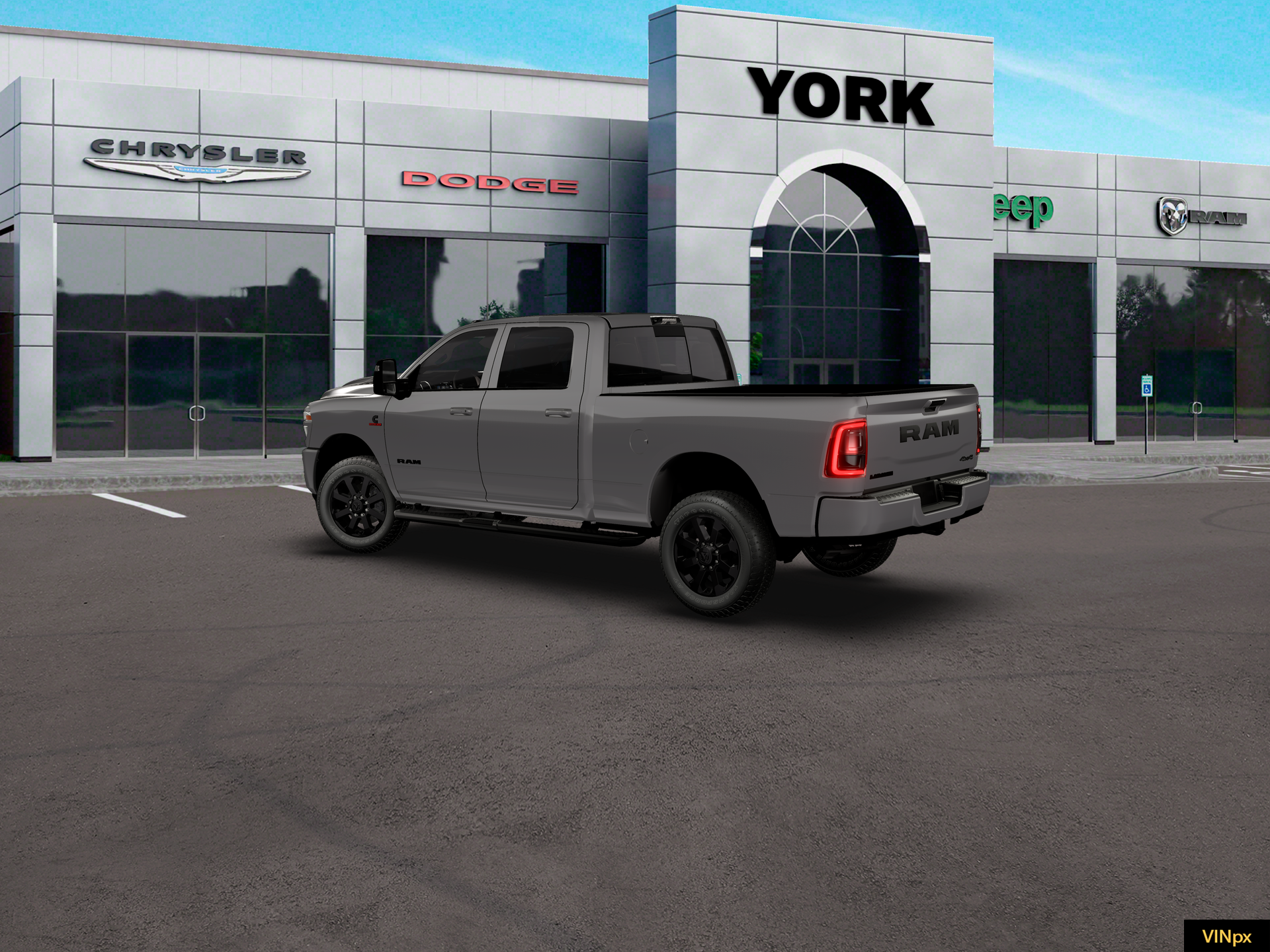 New 2026 Granite Crystal Metallic Clear-Coat Exterior Paint RAM LARAMIE image 16