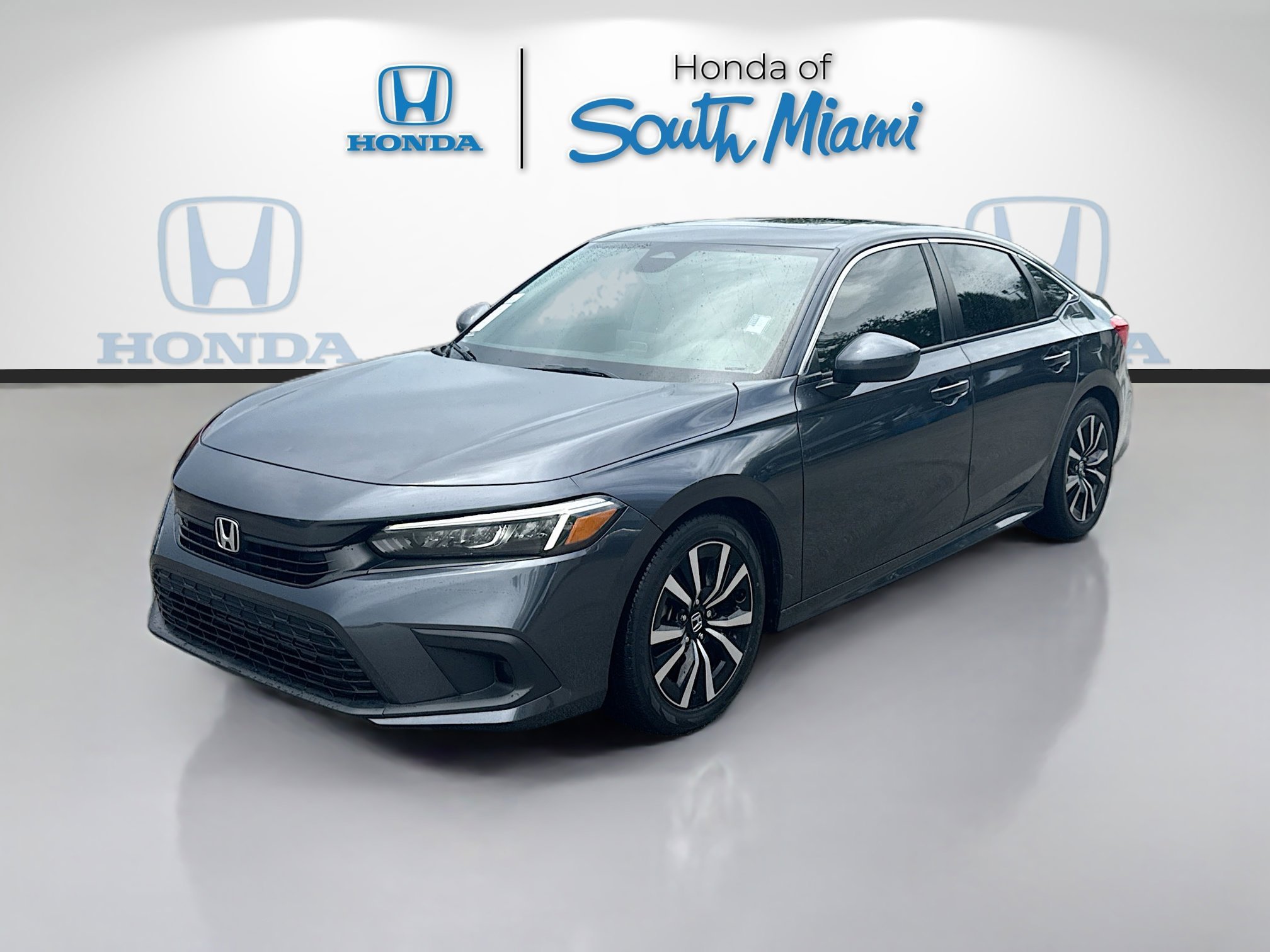 Certified Used 2024 Meteorite Gray Metallic Honda 1.5T 4D EX image 3