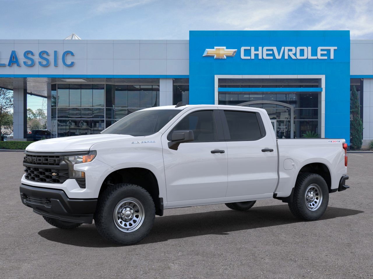 2025 Chevrolet Silverado 1500 WT White at Classic Elite Chevrolet Hwy 6