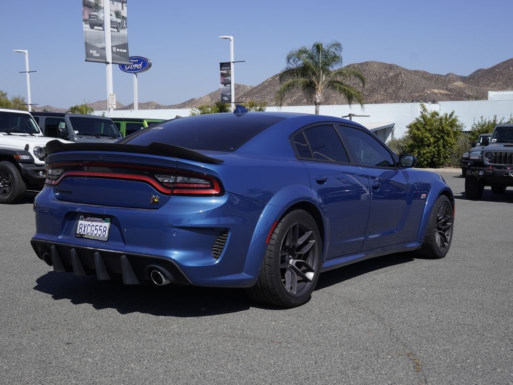 Used 2021 Blue Dodge R/T Scat Pack Widebody image 2