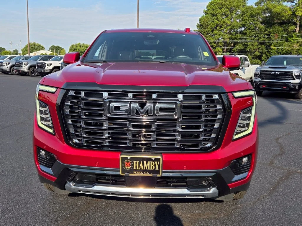 Used 2026 Volcanic Red Tintcoat GMC Denali Ultimate image 2