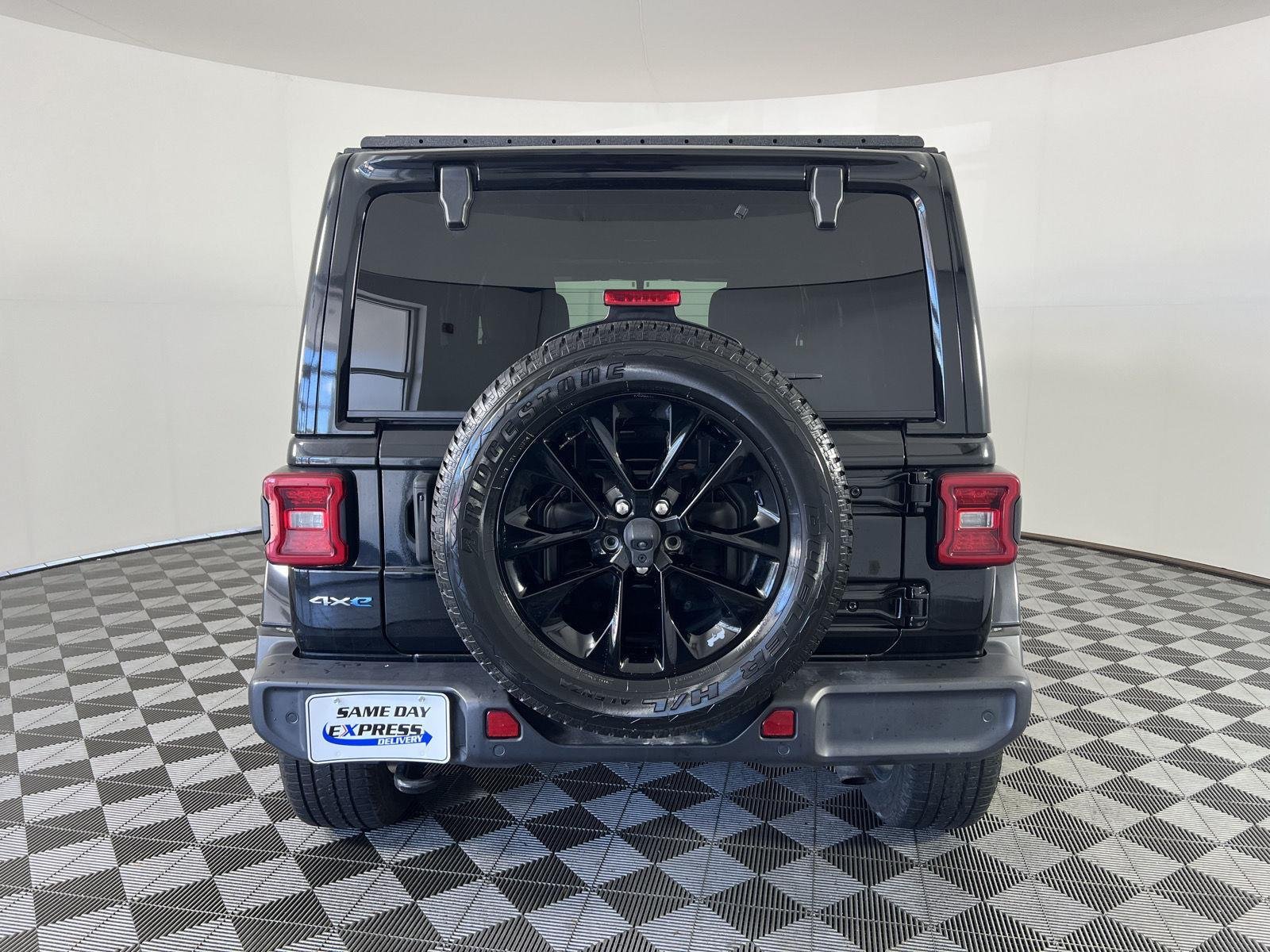 Used 2021 Black Clearcoat Jeep Unlimited Sahara 4xe image 28