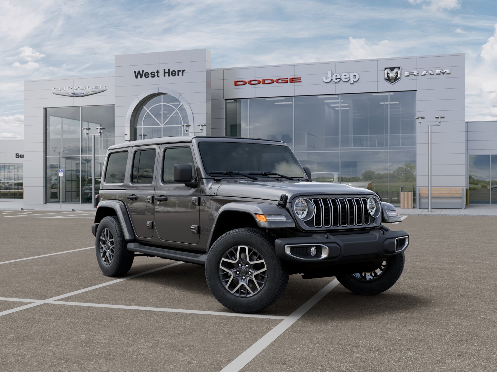New 2026 Granite Crystal Metallic Clear-Coat Exterior Paint Jeep Sahara image 5
