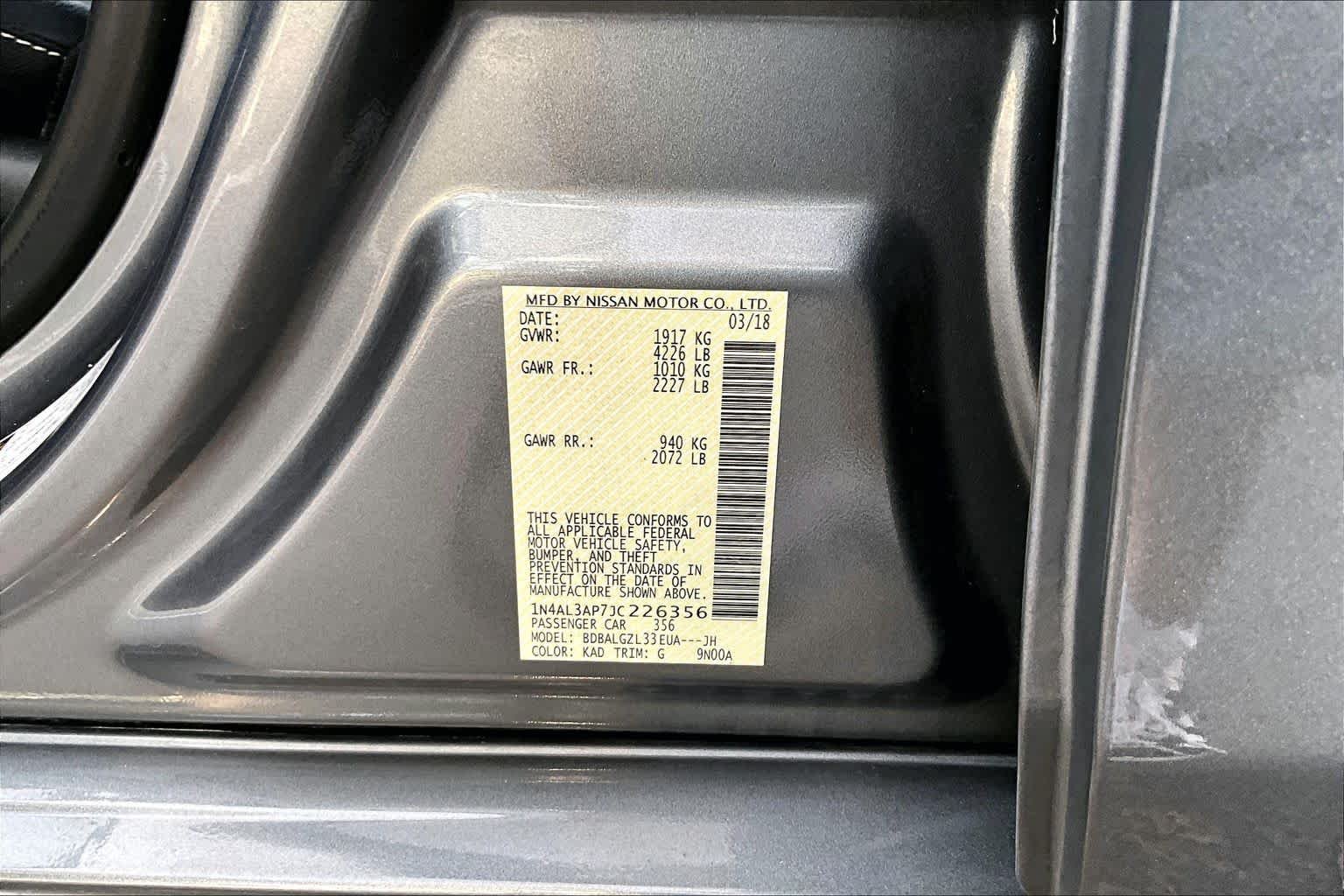 Used 2018 Gun Metallic Nissan 2.5 S image 35