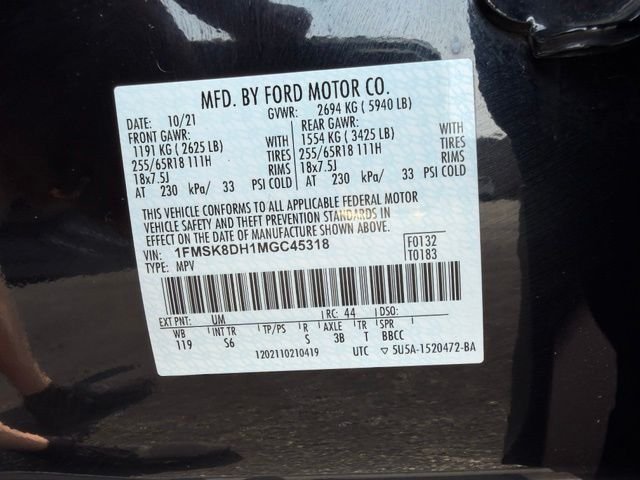 Certified Used 2021 Agate Black Metallic Ford XLT image 50