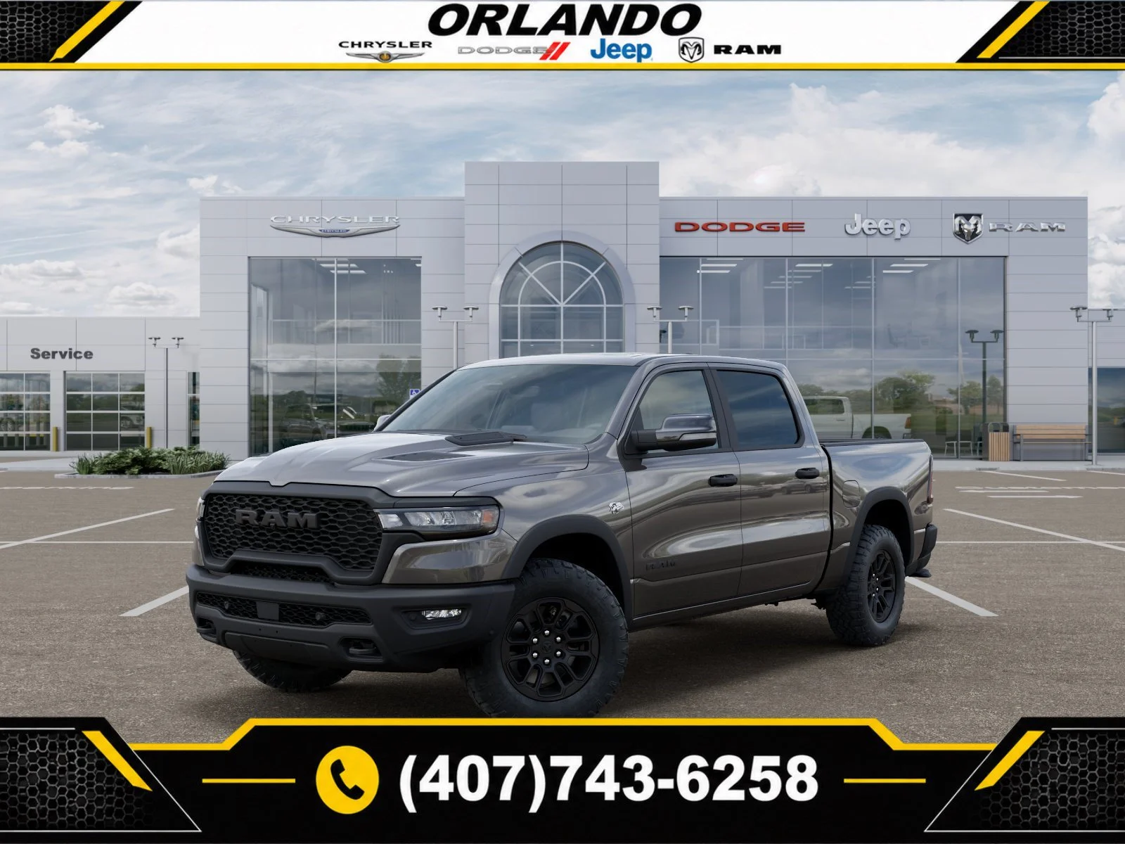 New 2027 Granite Crystal Metallic Clearcoat Ram Rebel image 1