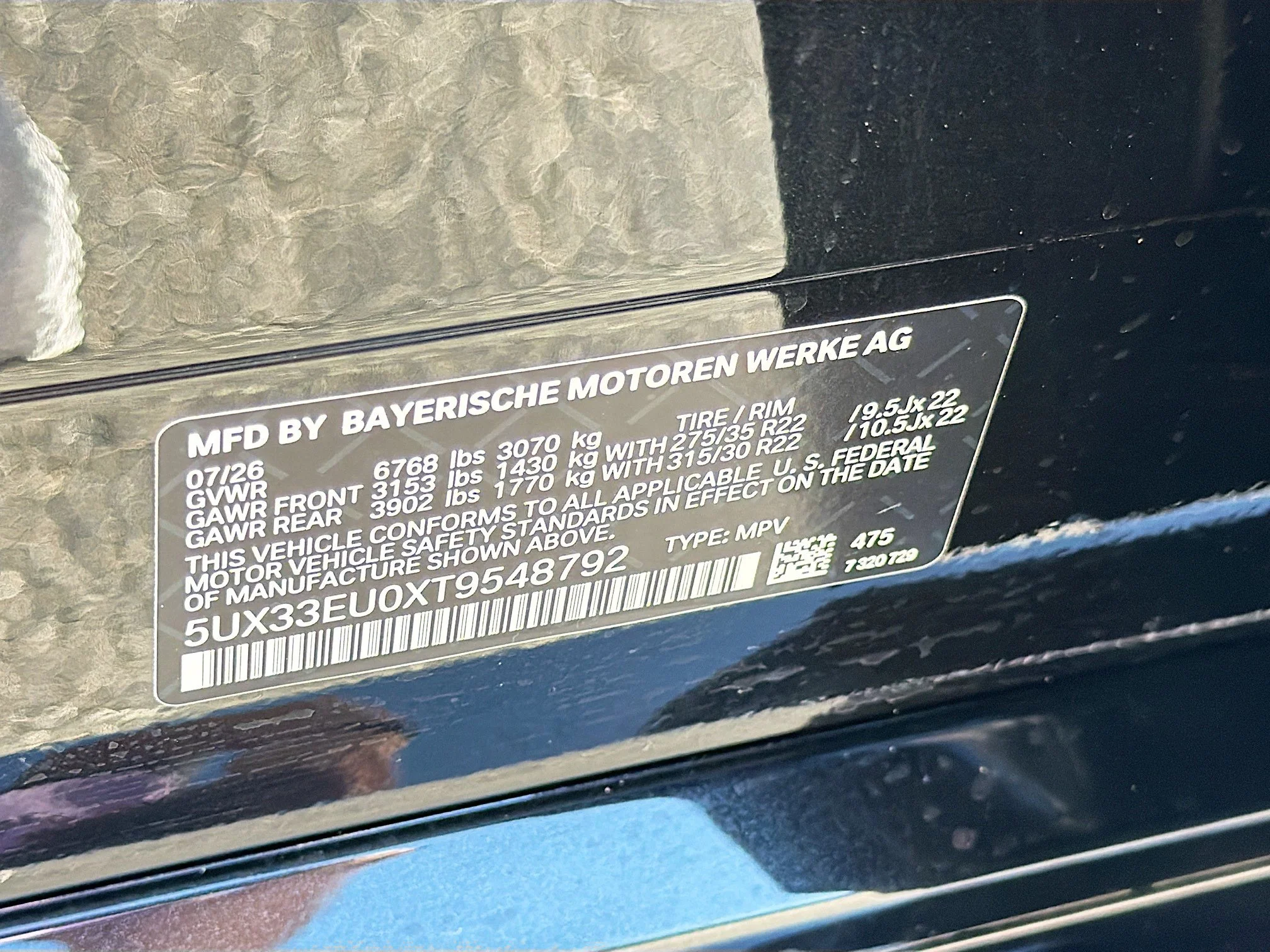New 2026 Black Sapphire Metallic BMW M60i image 44