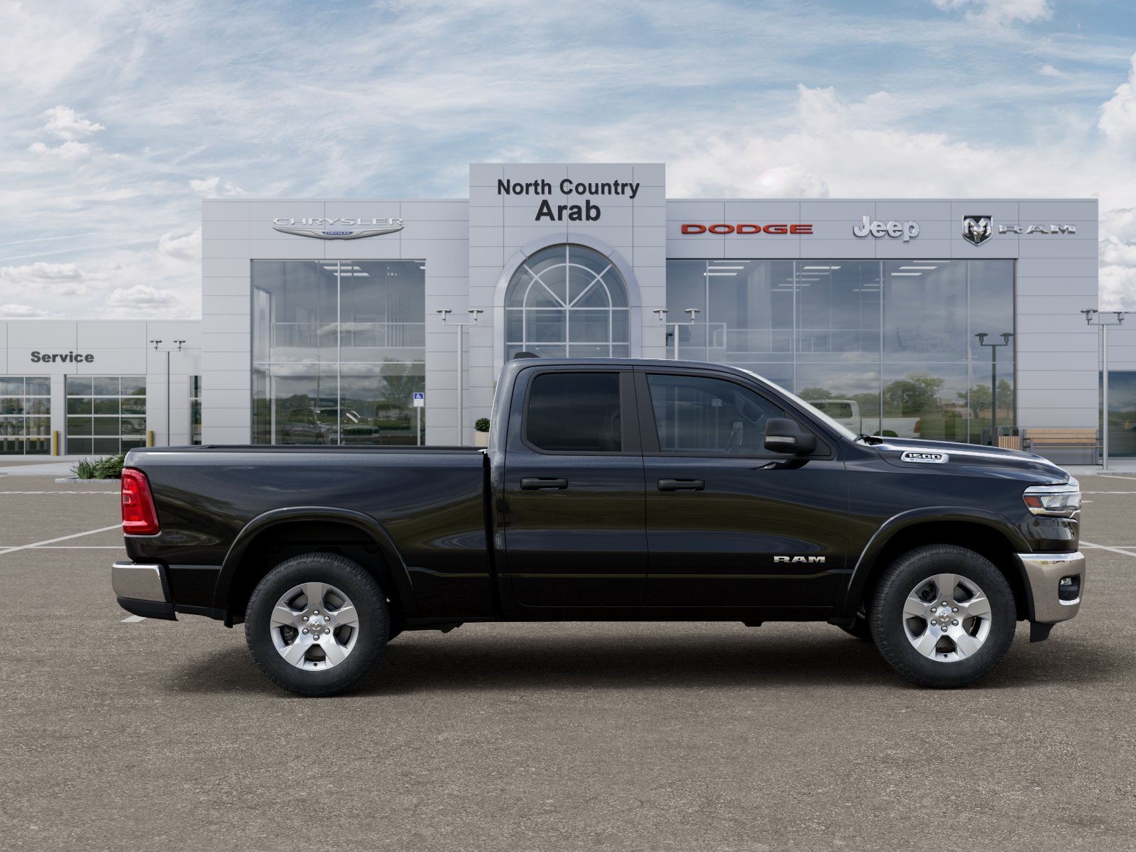 New 2026 Diamond Black Crystal Pearl-Coat Exterior Paint RAM Big Horn/Lone Star image 47