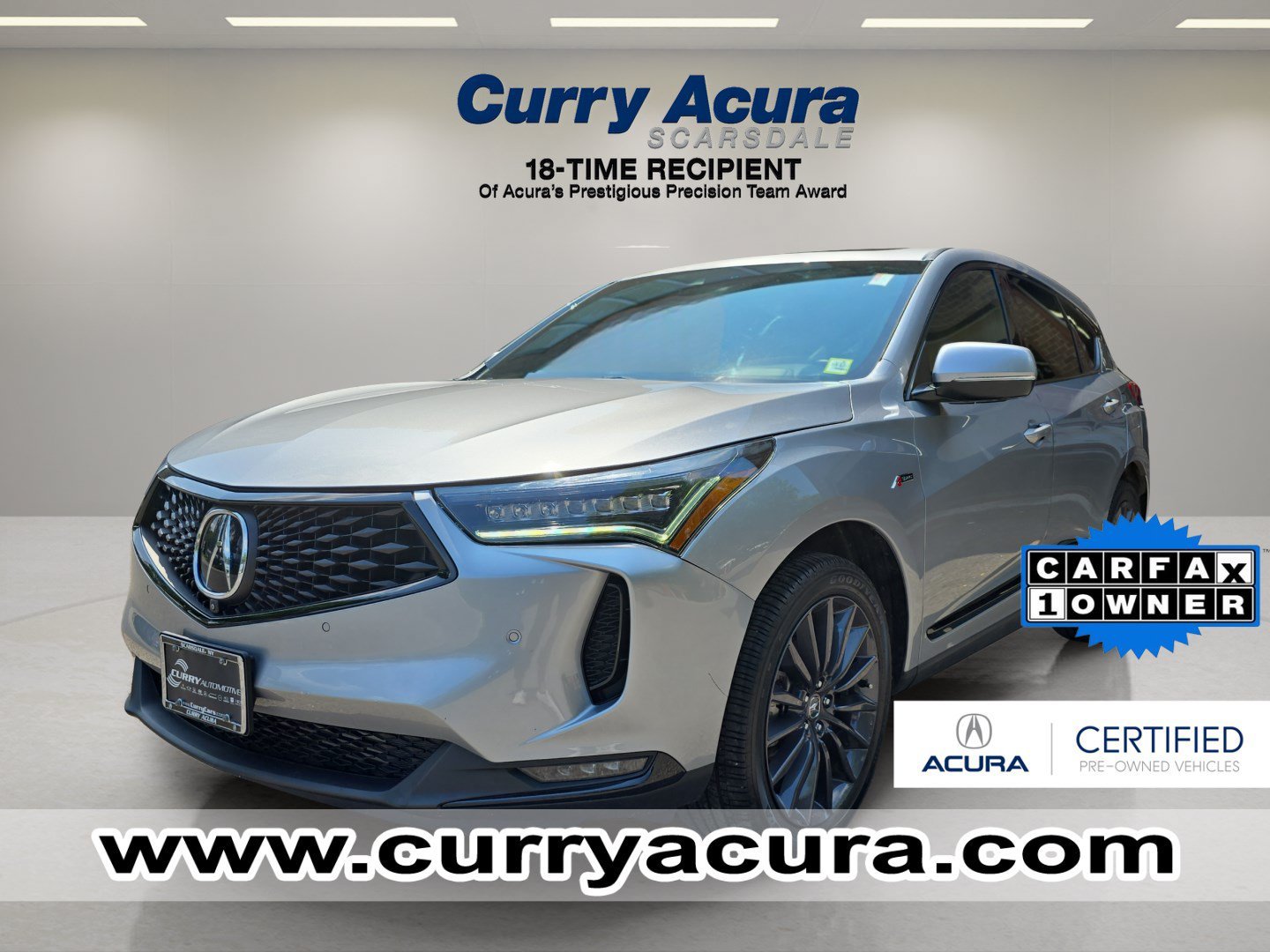 Certified Used 2023 Lunar Silver Metallic Acura SH-AWD w/A-Spec Advance Package image 1