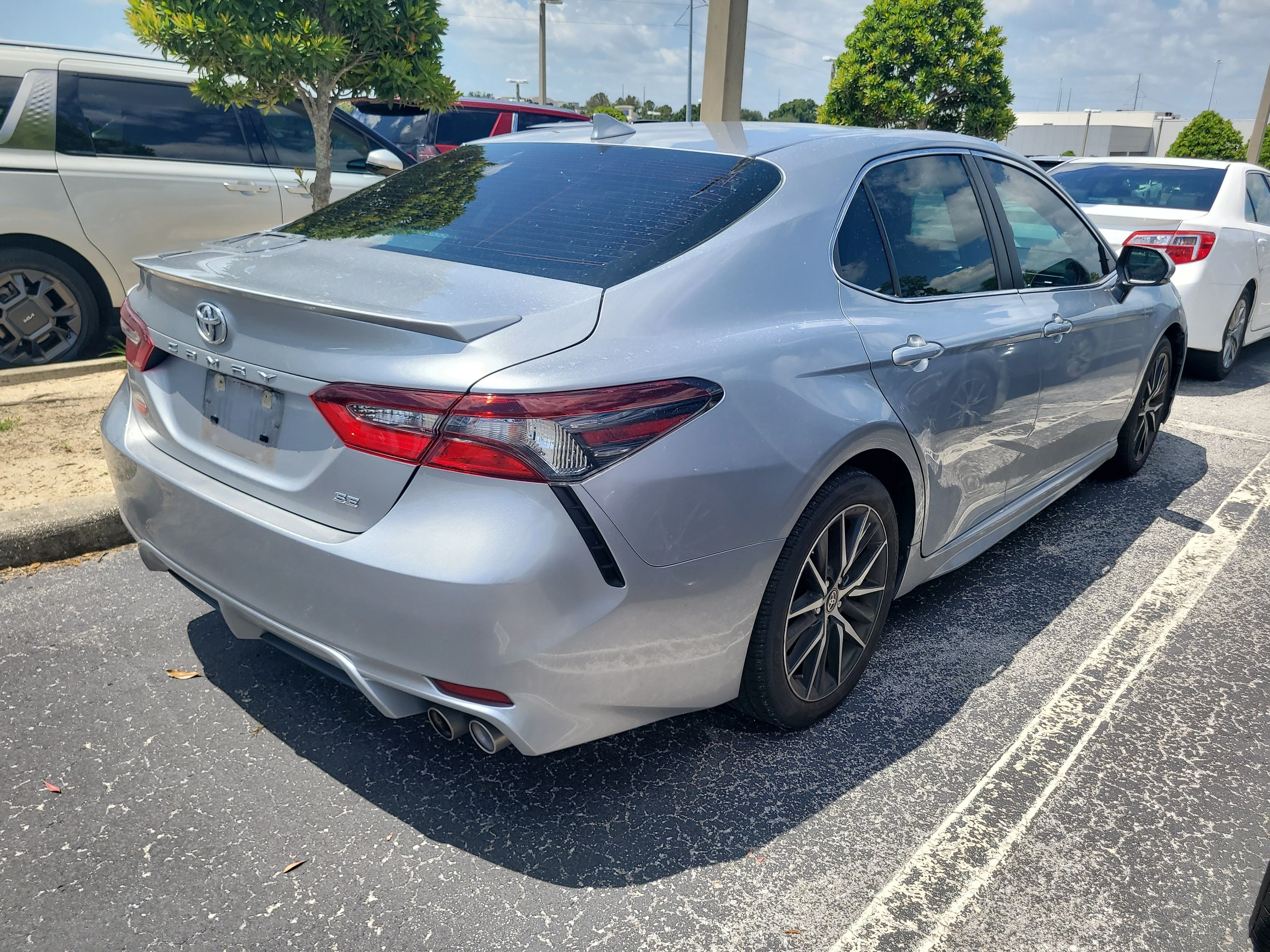 Used 2024 Celestial Silver Metallic Toyota SE image 6