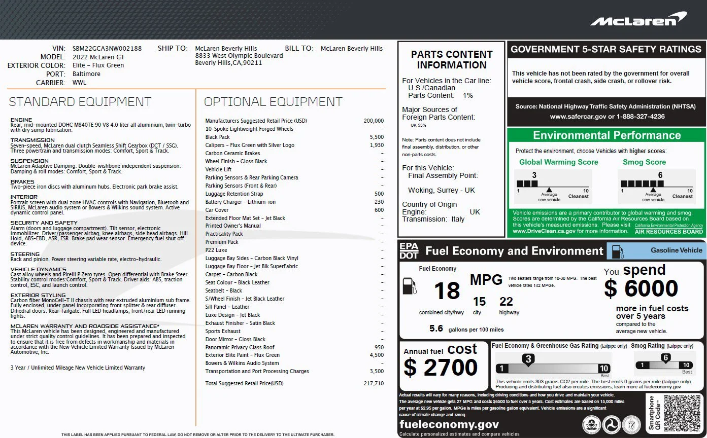 Used 2022 Flux Green McLaren  image 26