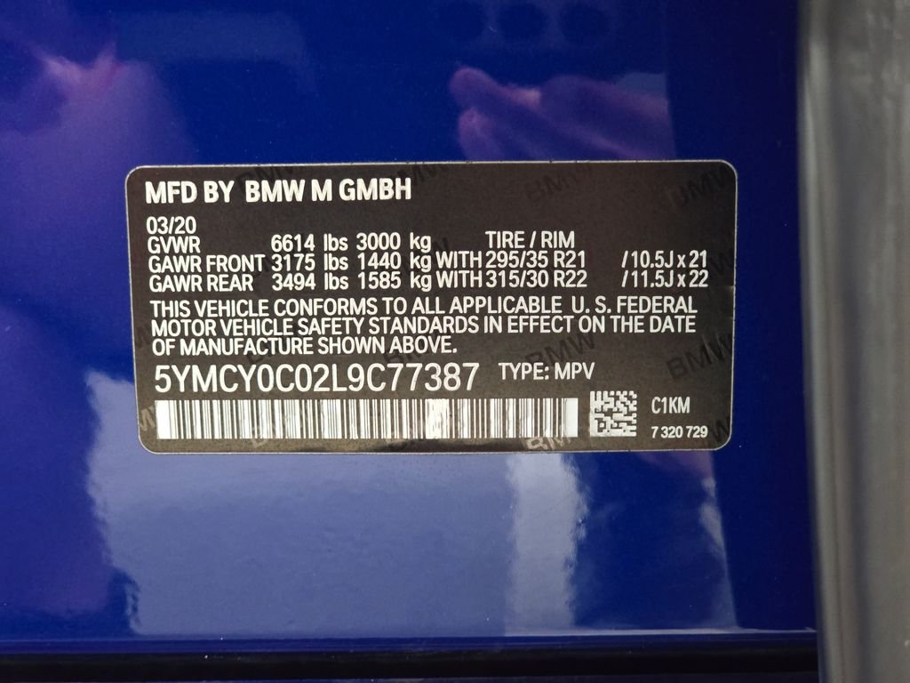 Used 2020 Marina Bay Blue Metallic BMW Competition image 34