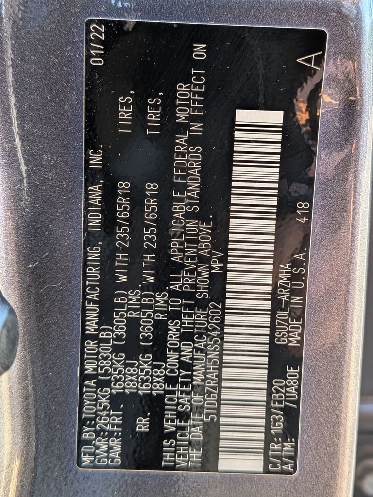 Used 2022 Gray Toyota XLE image 35