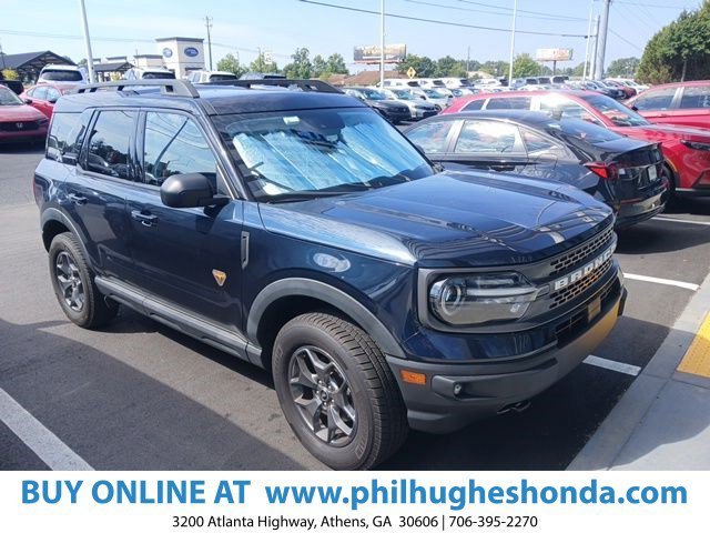 Used 2021 Alto Blue Metallic Tinted Clearcoat Ford Badlands image 1