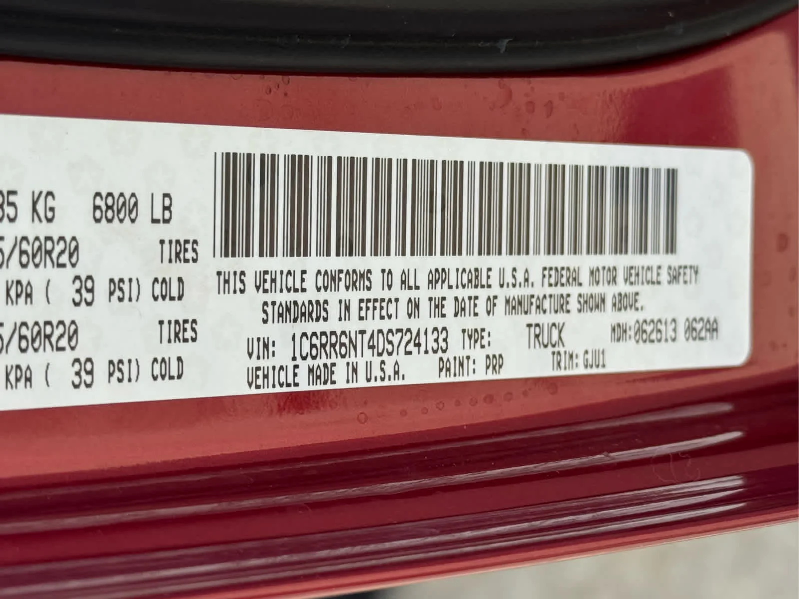 Used 2013 Deep Cherry Red Crystal Pearl Ram Laramie image 27