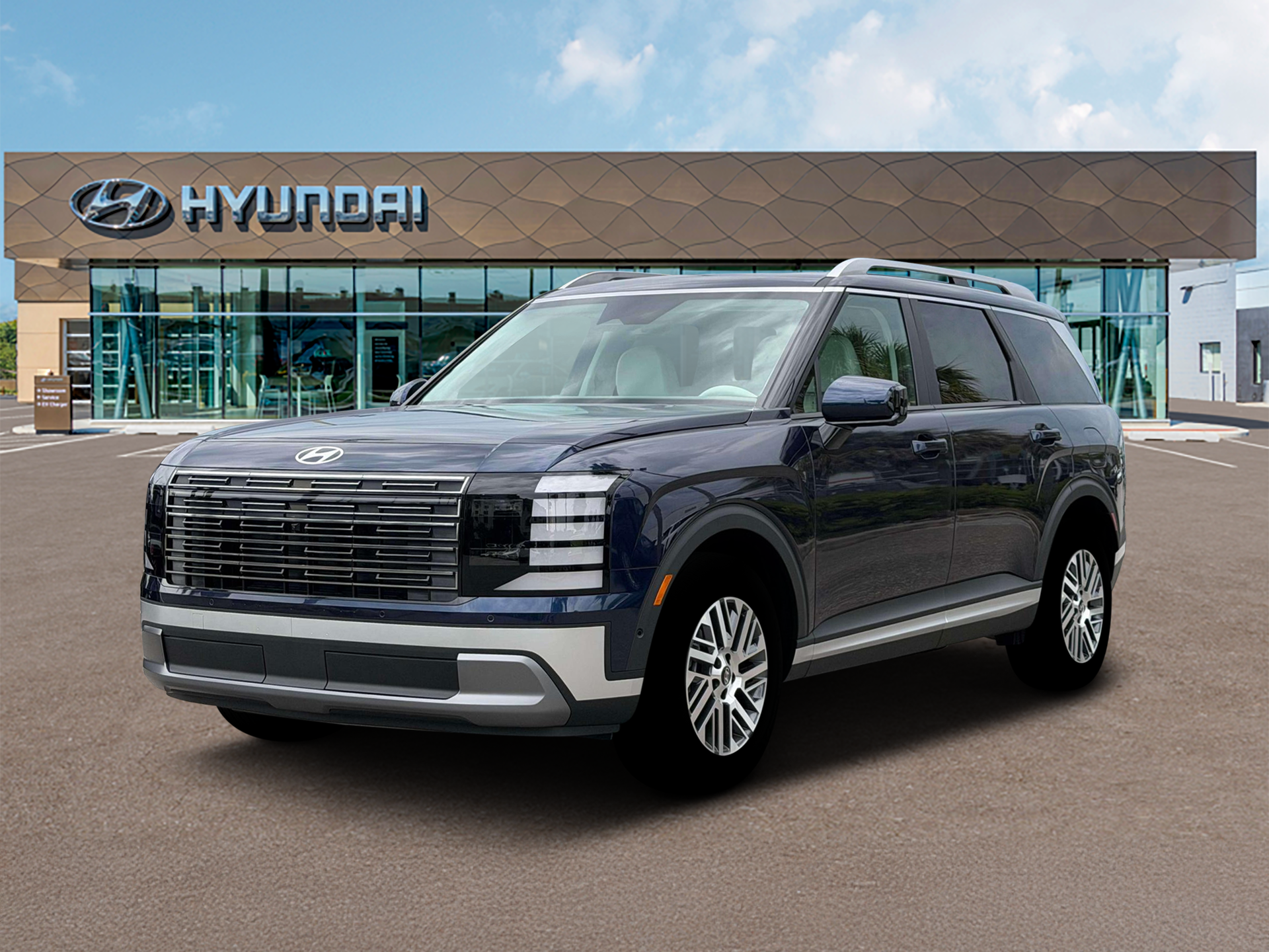 New 2026 Blue Hyundai SEL Premium AWD image 1